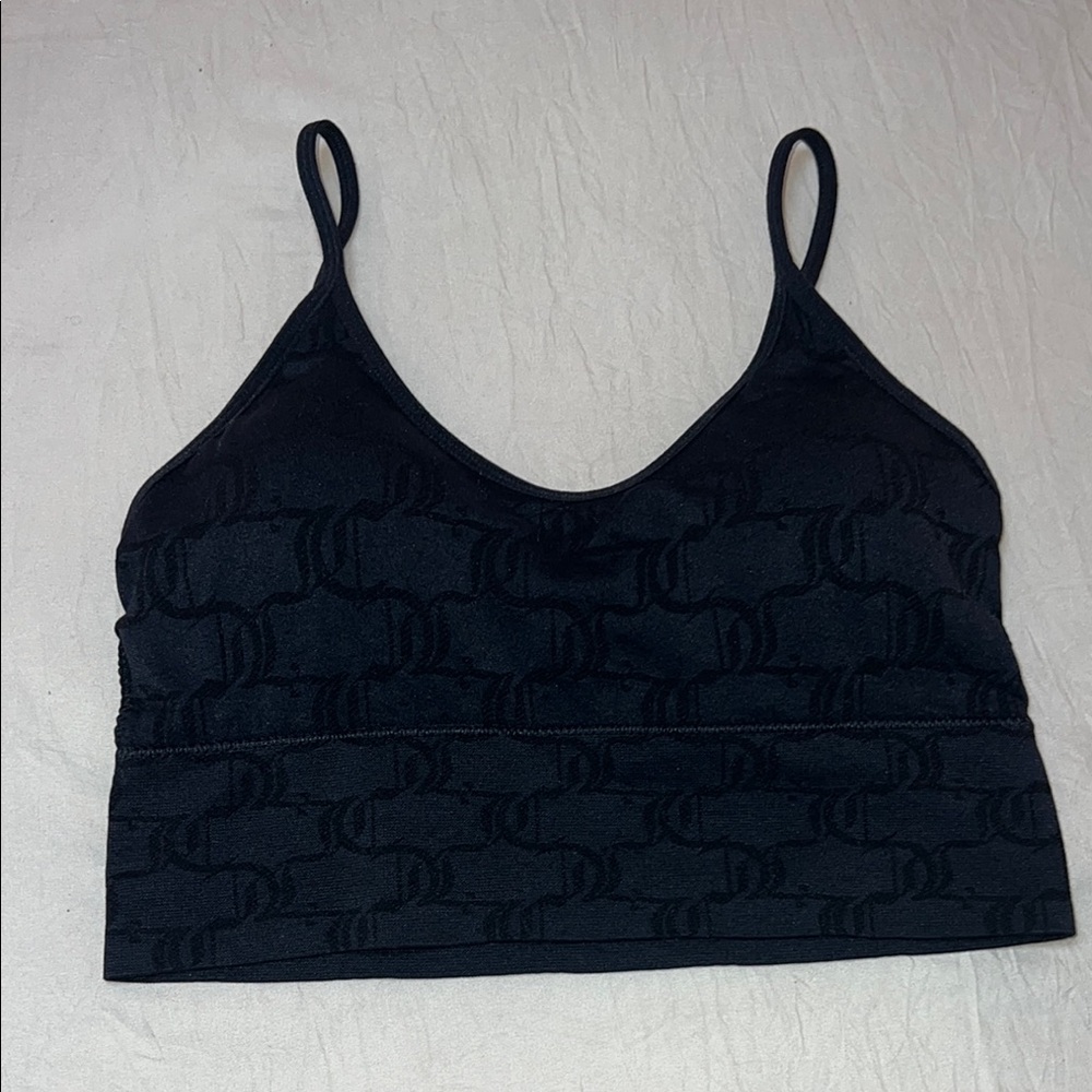 Juicy Couture Black Patterned Bralette